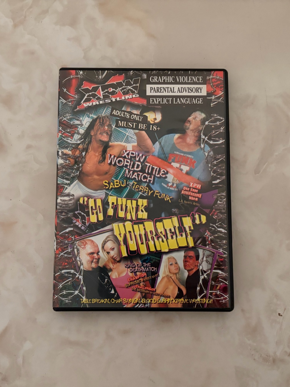 XPW Wrestling Go Funk Yourself DVD Sabu vs. Terry Funk Classic Hardcore 2002